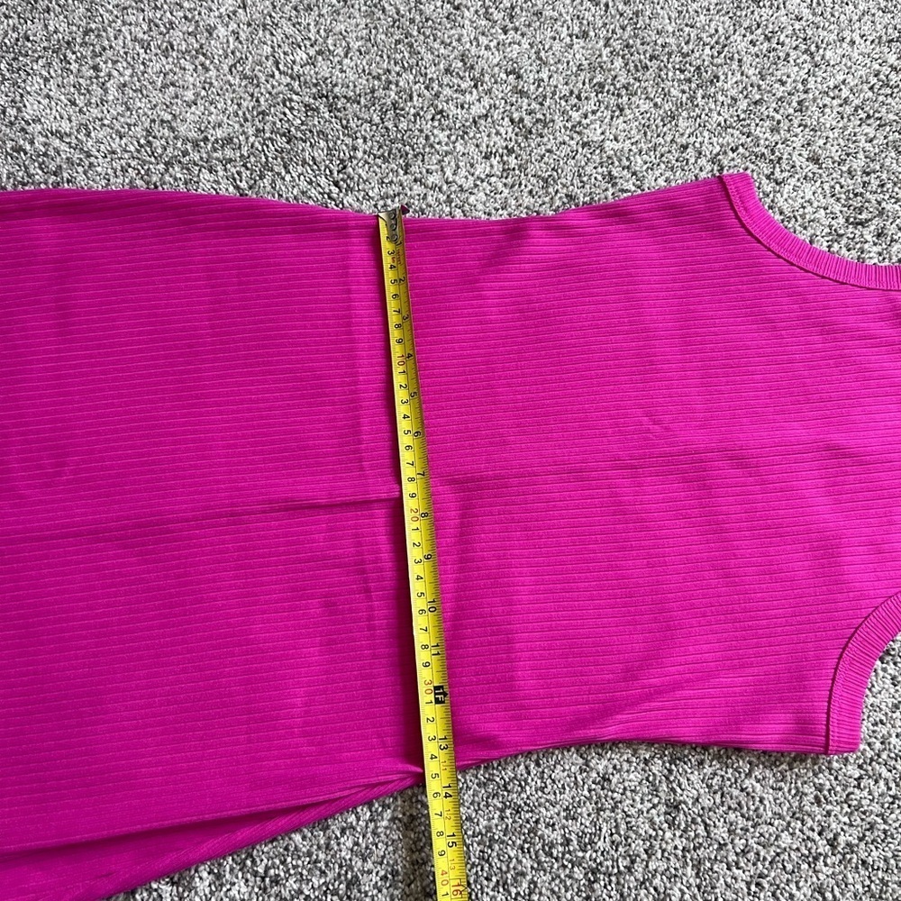 Gap Women’s Dark Pink Soft Knit Ribbed Dress Sleeveless Dress In Size XS - Picture 6 of 9